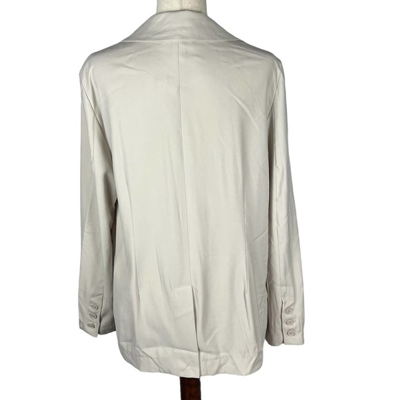 PHILOSOPHY ONE BUTTON CAREER BLAZER JACKET IN CREAM‎ NWT WOMEN'S SIZE LARGE - Picture 7 of 14